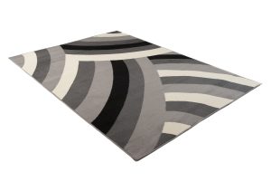 Teppich Dream Dunkelgrau Creme Geometrisch