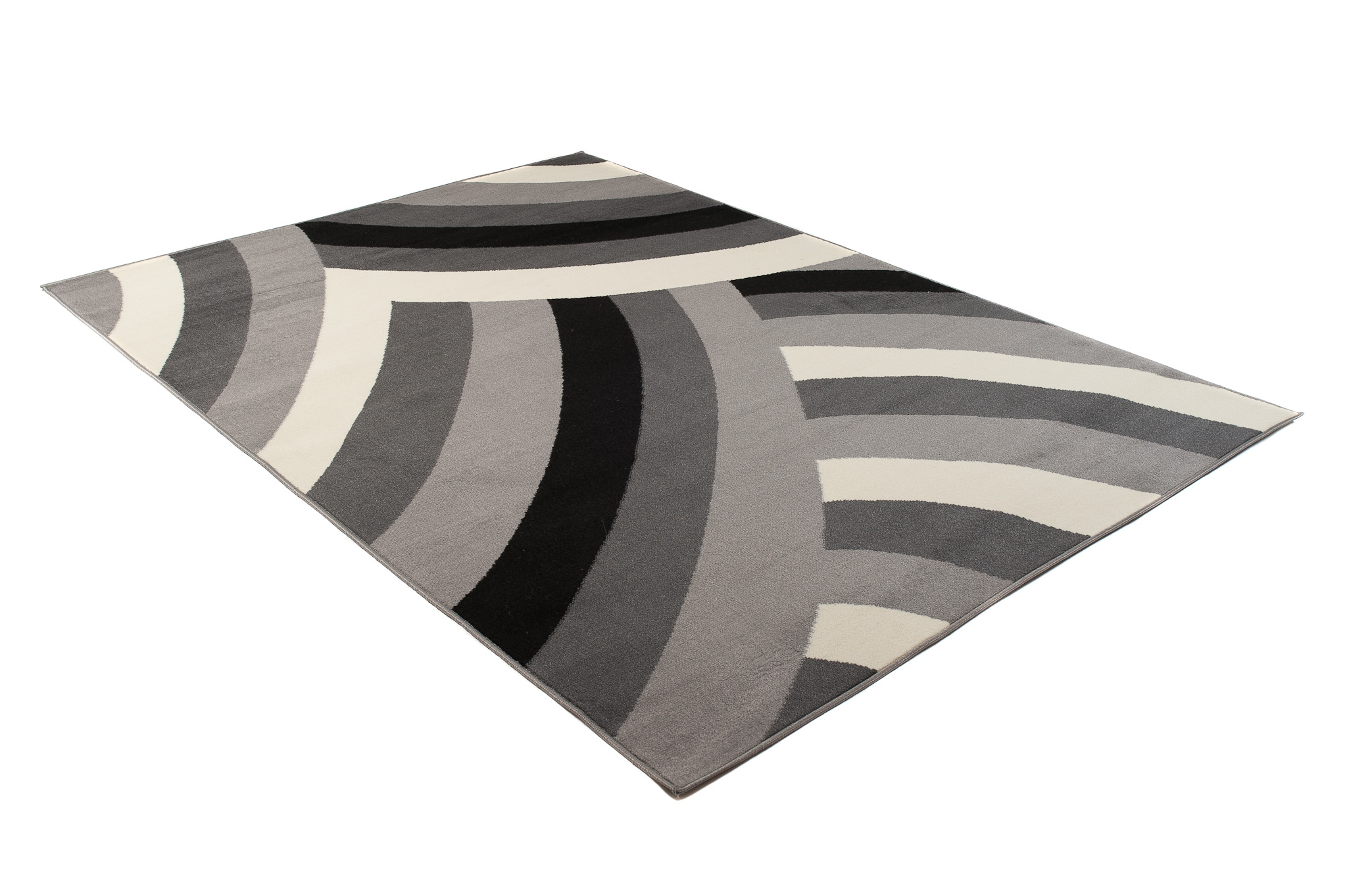 Teppich Dream Dunkelgrau Creme Geometrisch