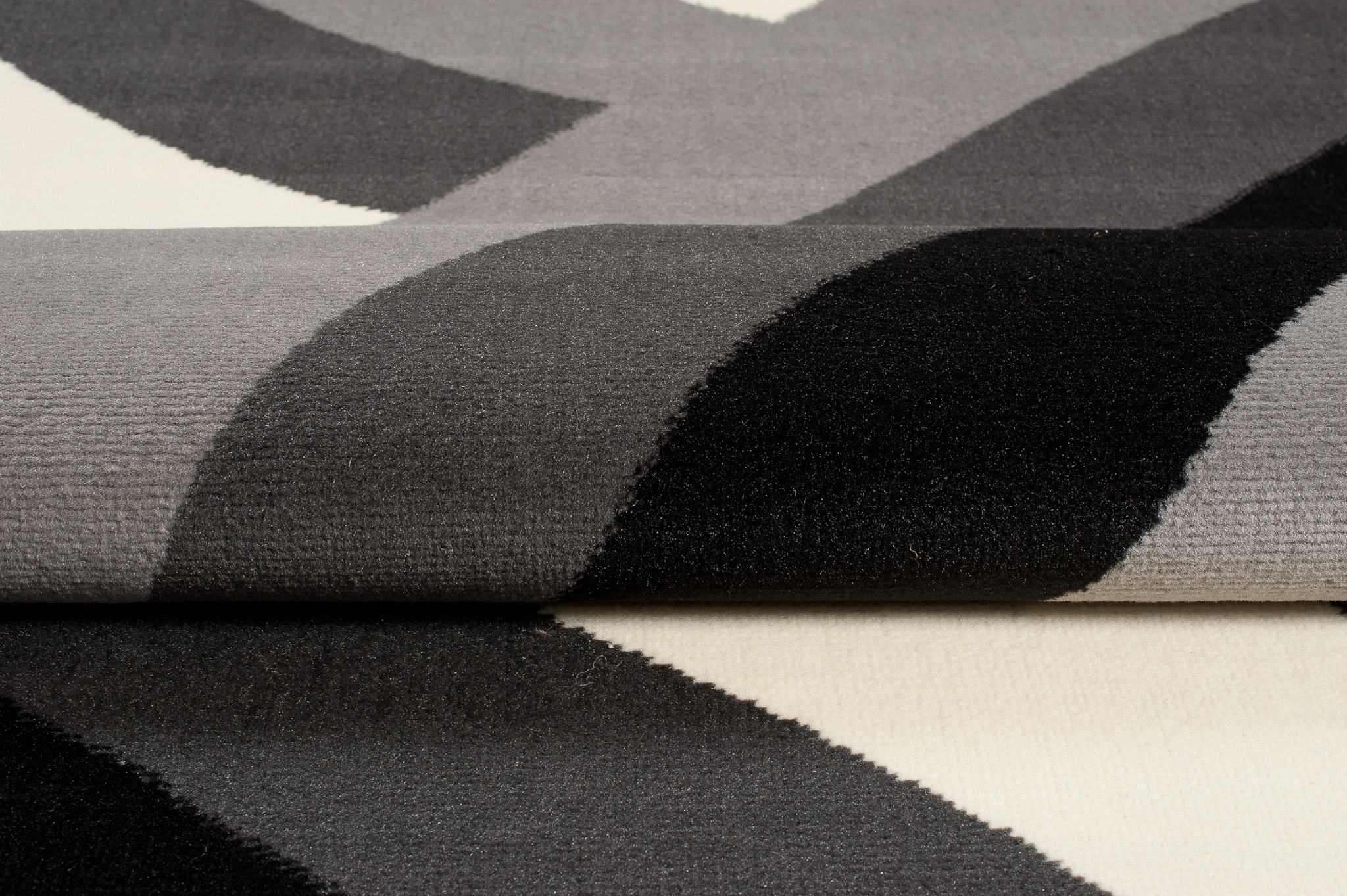 Teppich Dream Dunkelgrau Creme Geometrisch