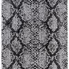Teppich Dream Modern Kurzflor Schwarz Grau Schlange Design
