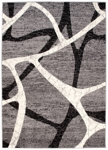 Teppich Dream Grau Schwarz Modern Spinnennetz