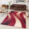 Teppich Dream Modern Rot Beige Wellen