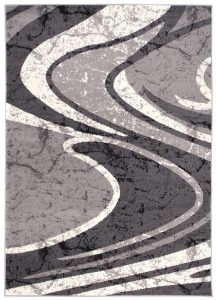 Teppich Dream Abstrakt Grau Breite Wellen