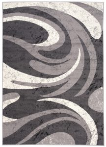 Teppich Dream Abstrakt Grau Dünne Wellen