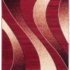Teppich Dream Modern Rot Beige Wellen