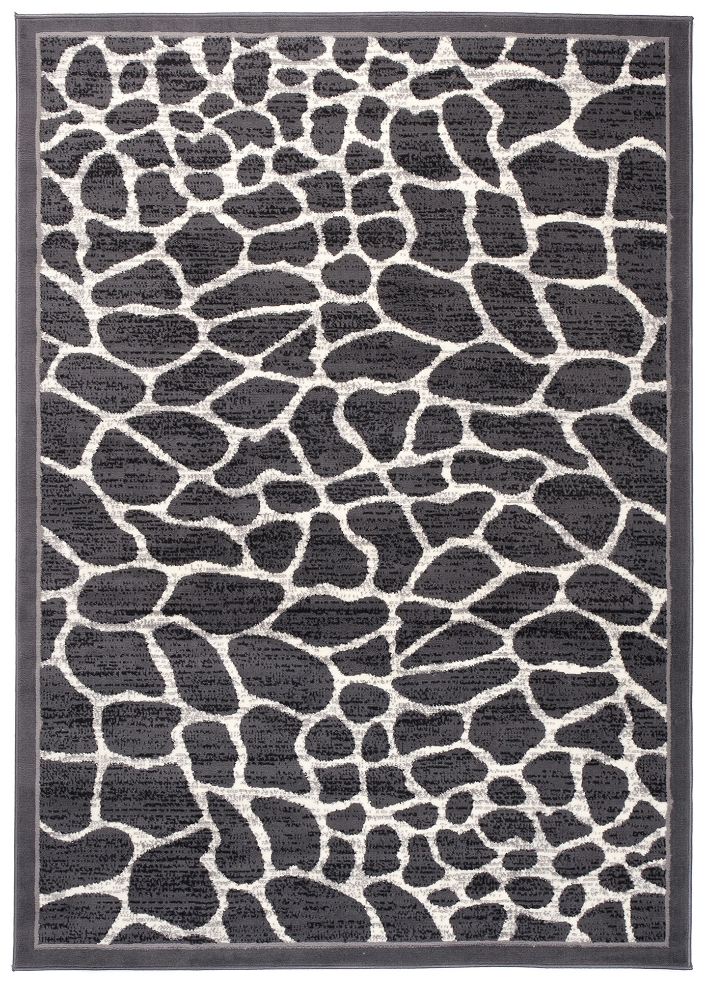 Teppich Dream Dunkelgrau Tiermotiv Rahmen