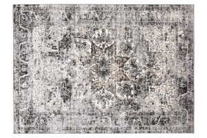 Teppich Valley Dunkelgrau Vintage Rosette