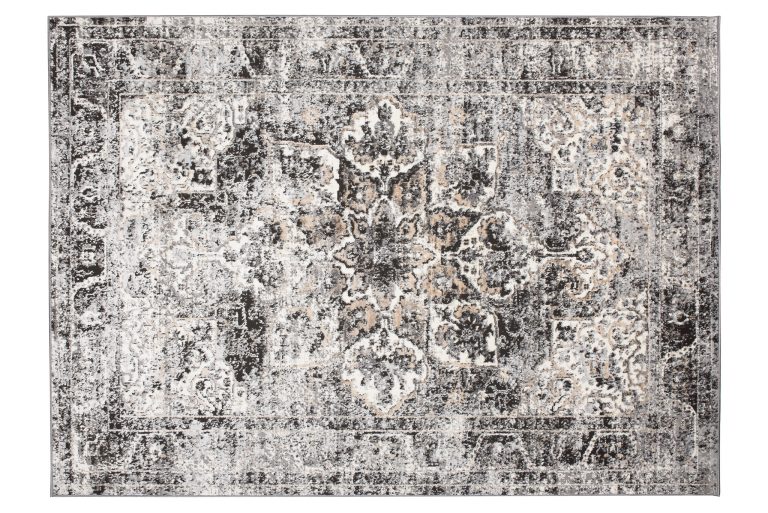 Teppich Valley Dunkelgrau Vintage Rosette