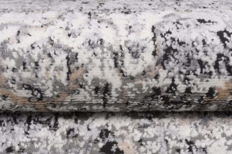 Teppich Valley Dunkelgrau Vintage Rosette