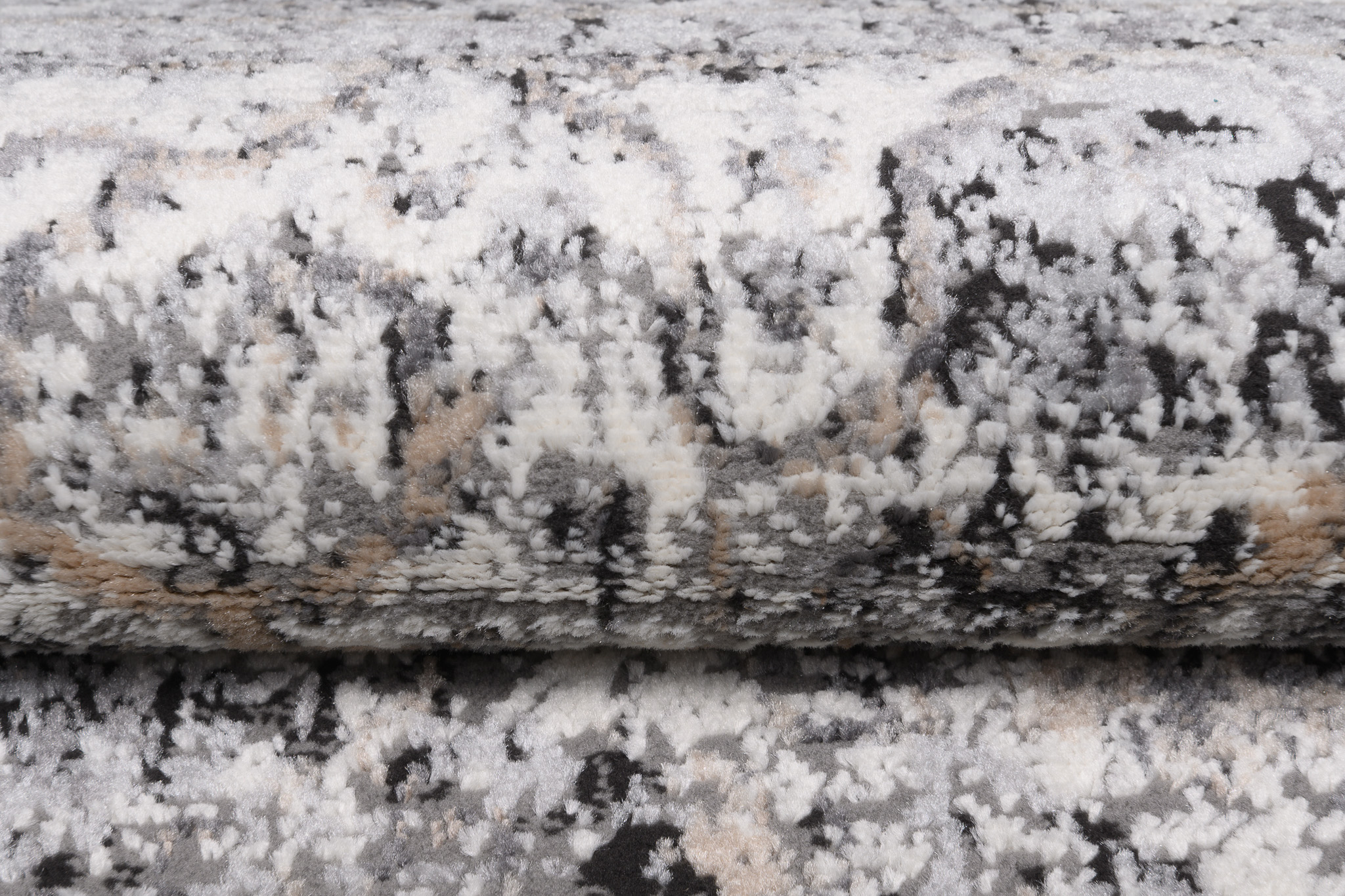 Teppich Valley Dunkelgrau Vintage Rosette