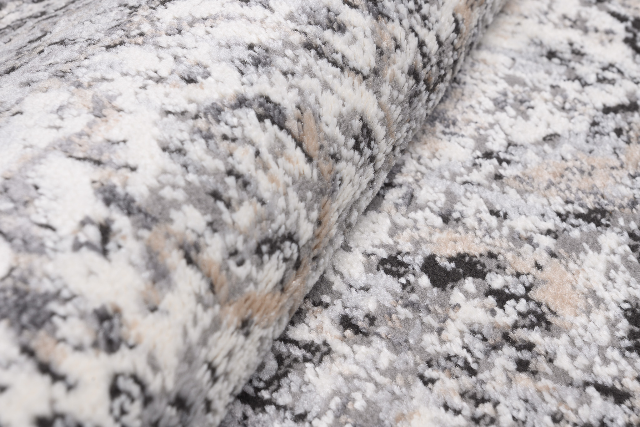 Teppich Valley Dunkelgrau Vintage Rosette