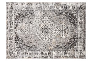 Teppich Valley Anthrazit Vintage Rosette