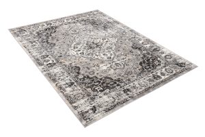 Teppich Valley Anthrazit Vintage Rosette