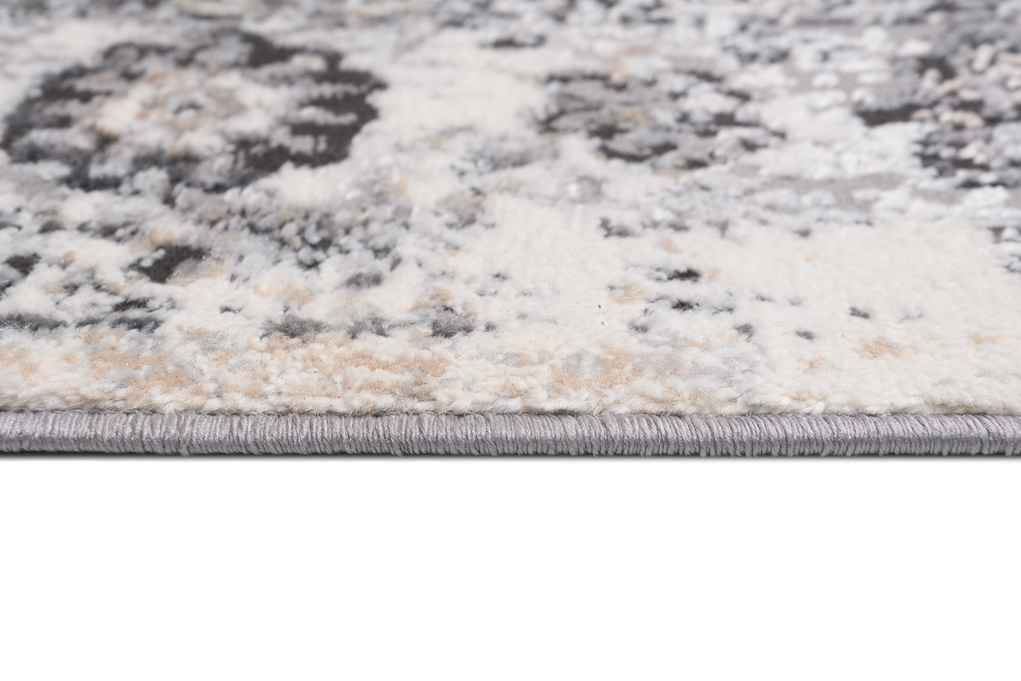 Teppich Valley Anthrazit Vintage Rosette