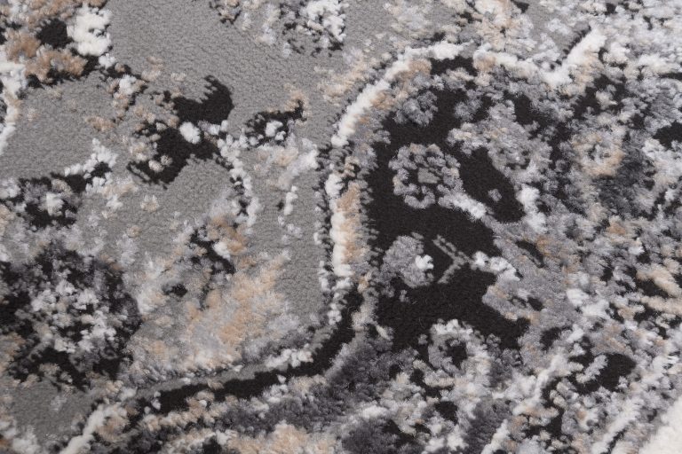 Teppich Valley Anthrazit Vintage Rosette