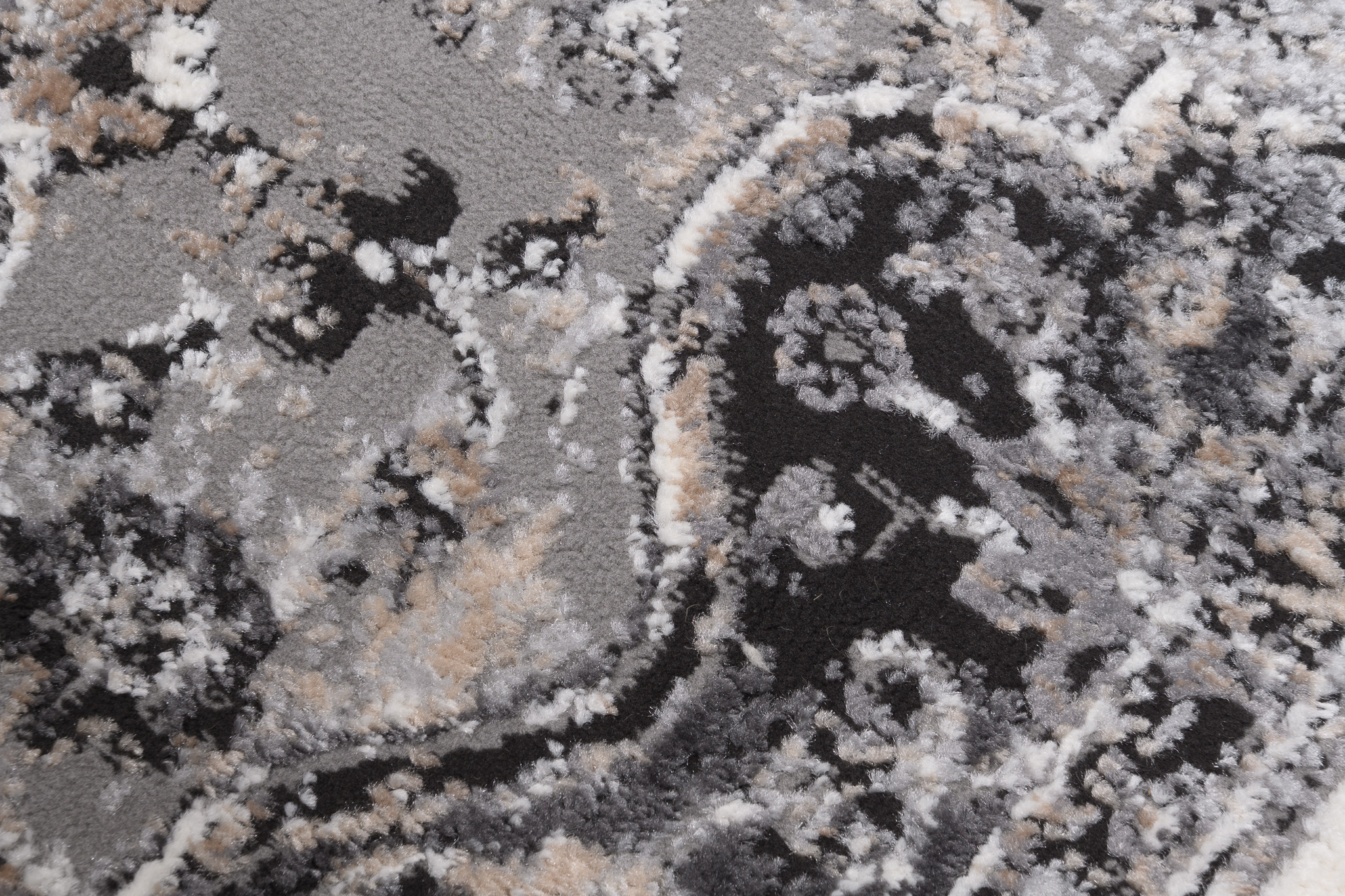 Teppich Valley Anthrazit Vintage Rosette