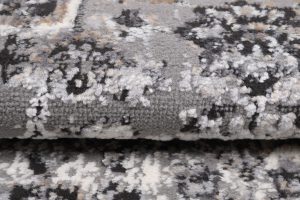 Teppich Valley Anthrazit Vintage Rosette