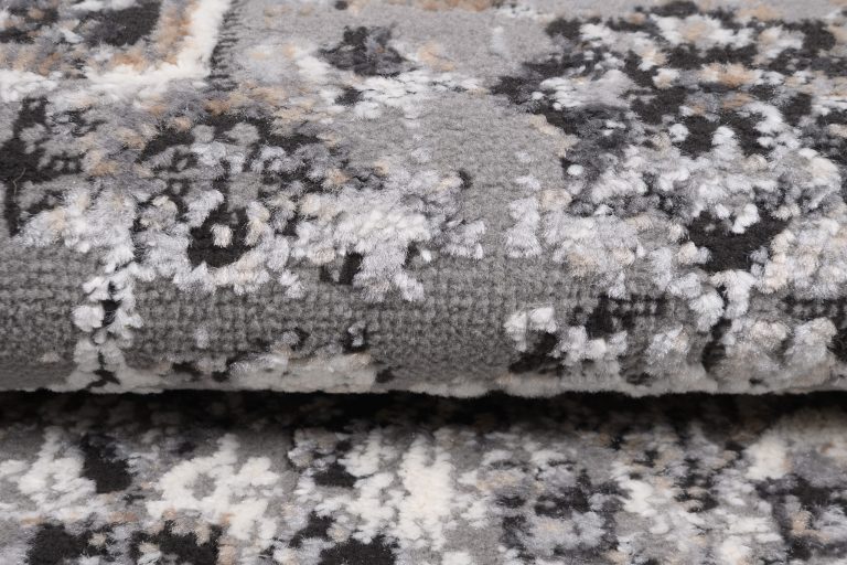 Teppich Valley Anthrazit Vintage Rosette