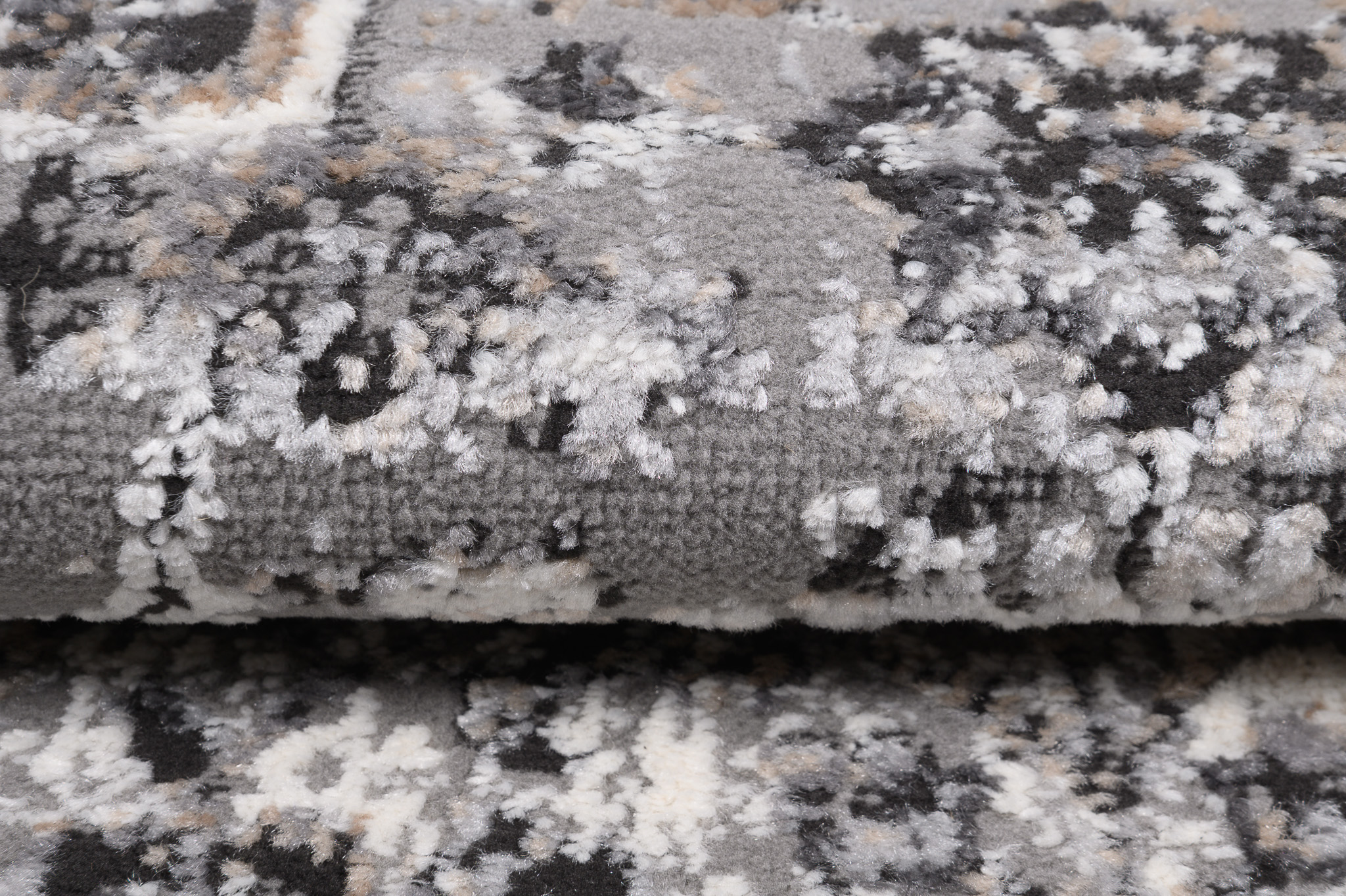 Teppich Valley Anthrazit Vintage Rosette