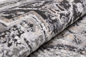 Teppich Valley Anthrazit Vintage Rosette