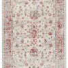 Teppich Retro Rostbraun Grau Ornamente Vintage