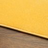 Teppich Mono Rund Indoor Outdoor Gelb