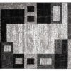 Teppich Dream Geometrisch Grau Schwarz Rechtecke