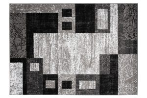 Teppich Dream Geometrisch Grau Schwarz Rechtecke