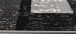 Teppich Dream Geometrisch Grau Schwarz Rechtecke
