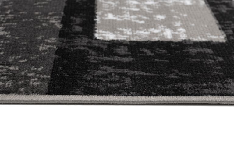 Teppich Dream Geometrisch Grau Schwarz Rechtecke