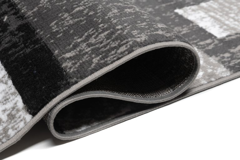 Teppich Dream Geometrisch Grau Schwarz Rechtecke