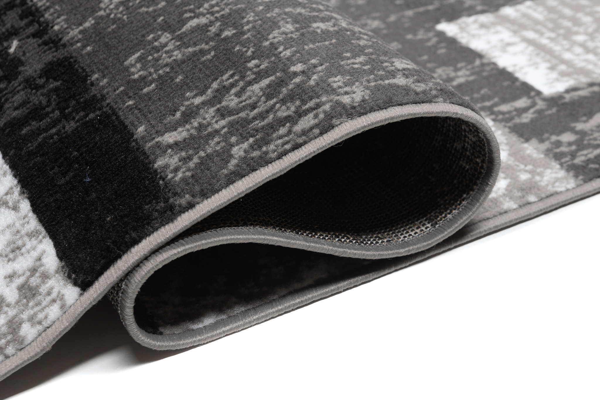 Teppich Dream Geometrisch Grau Schwarz Rechtecke