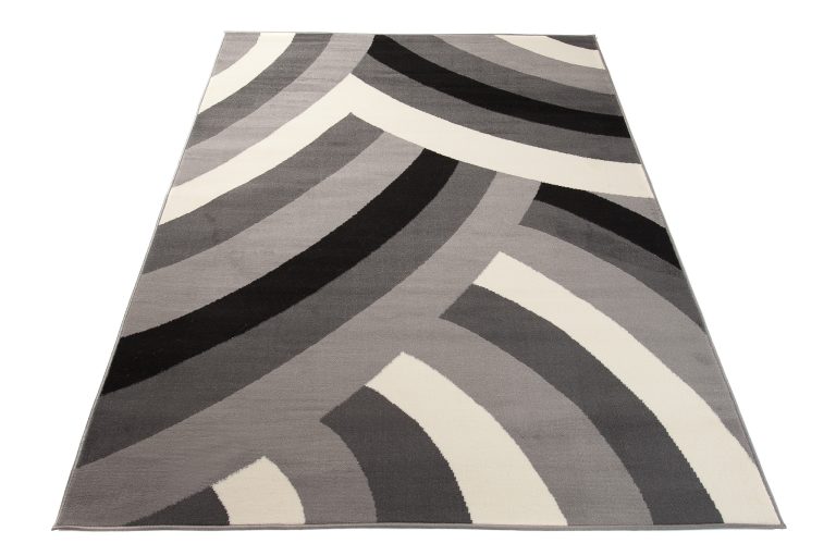 Teppich Dream Dunkelgrau Creme Geometrisch