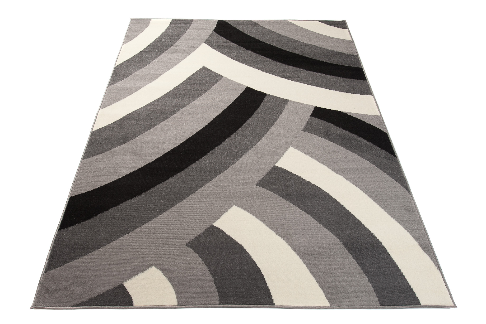 Teppich Dream Dunkelgrau Creme Geometrisch