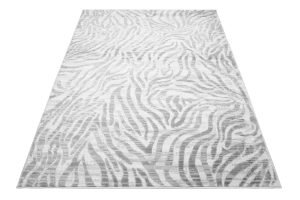 Teppich Valley Grau Abstrakt Zebra Streifen