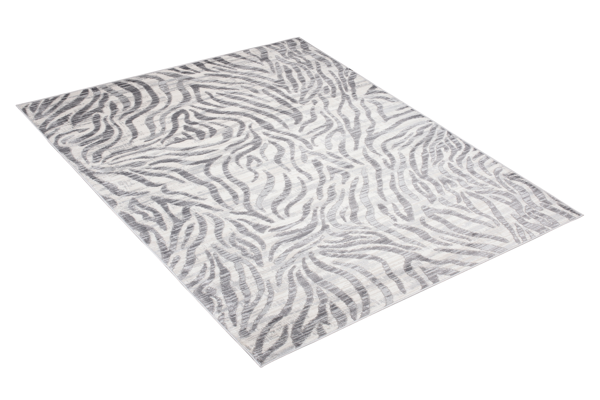 Teppich Valley Grau Abstrakt Zebra Streifen