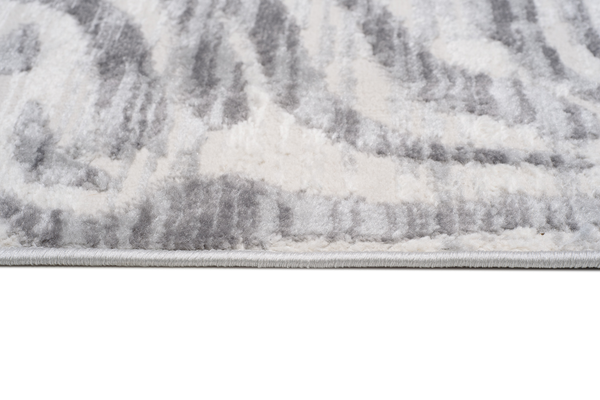 Teppich Valley Grau Abstrakt Zebra Streifen