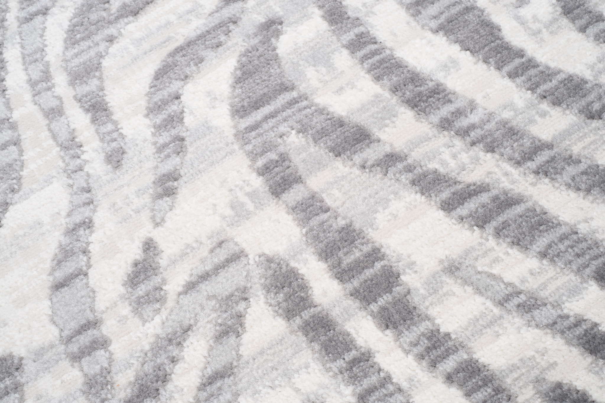 Teppich Valley Grau Abstrakt Zebra Streifen