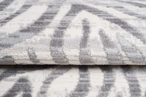 Teppich Valley Grau Abstrakt Zebra Streifen