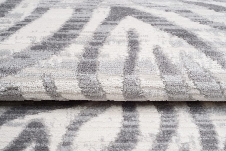 Teppich Valley Grau Abstrakt Zebra Streifen