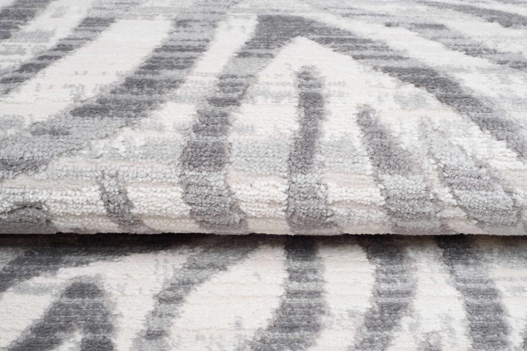 Teppich Valley Grau Abstrakt Zebra Streifen