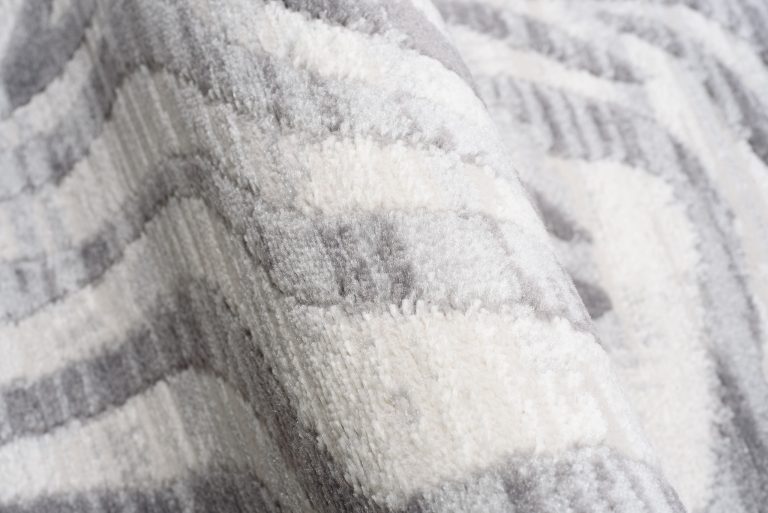 Teppich Valley Grau Abstrakt Zebra Streifen