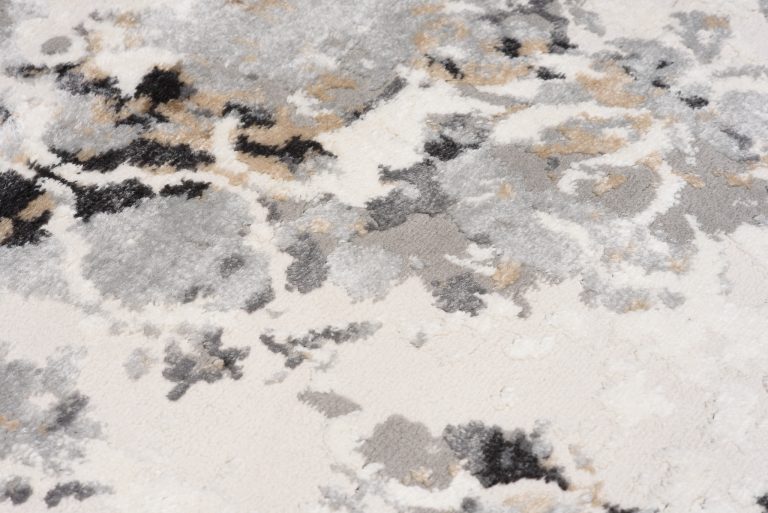 Teppich Valley Grau Fuchsrot Vintage Gitter