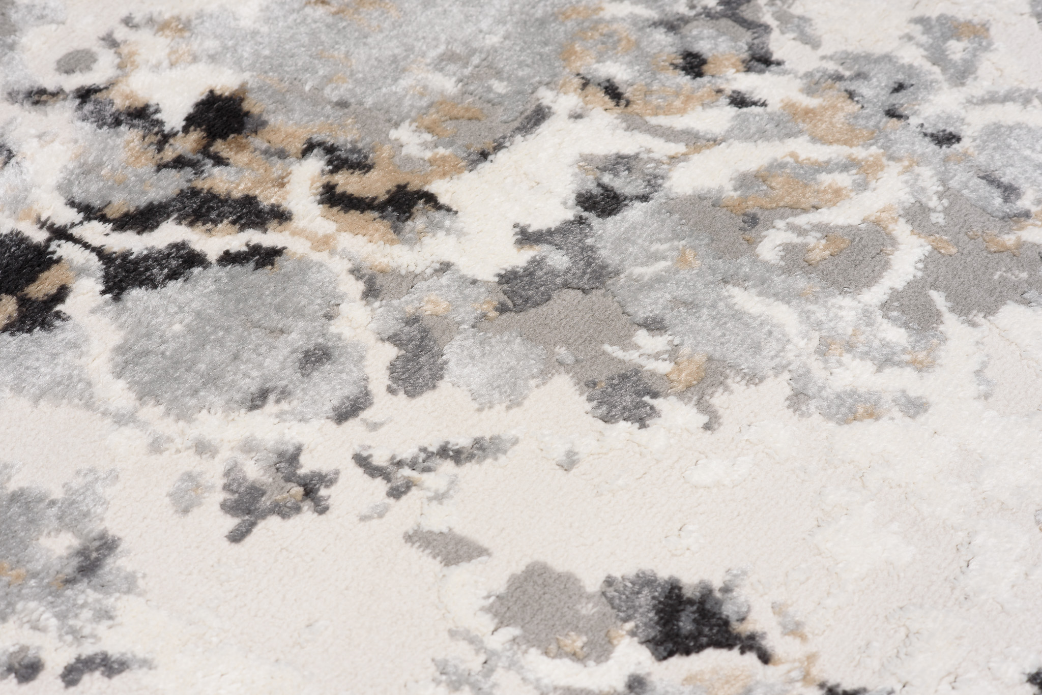 Teppich Valley Grau Fuchsrot Vintage Gitter