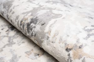 Teppich Valley Grau Fuchsrot Vintage Gitter