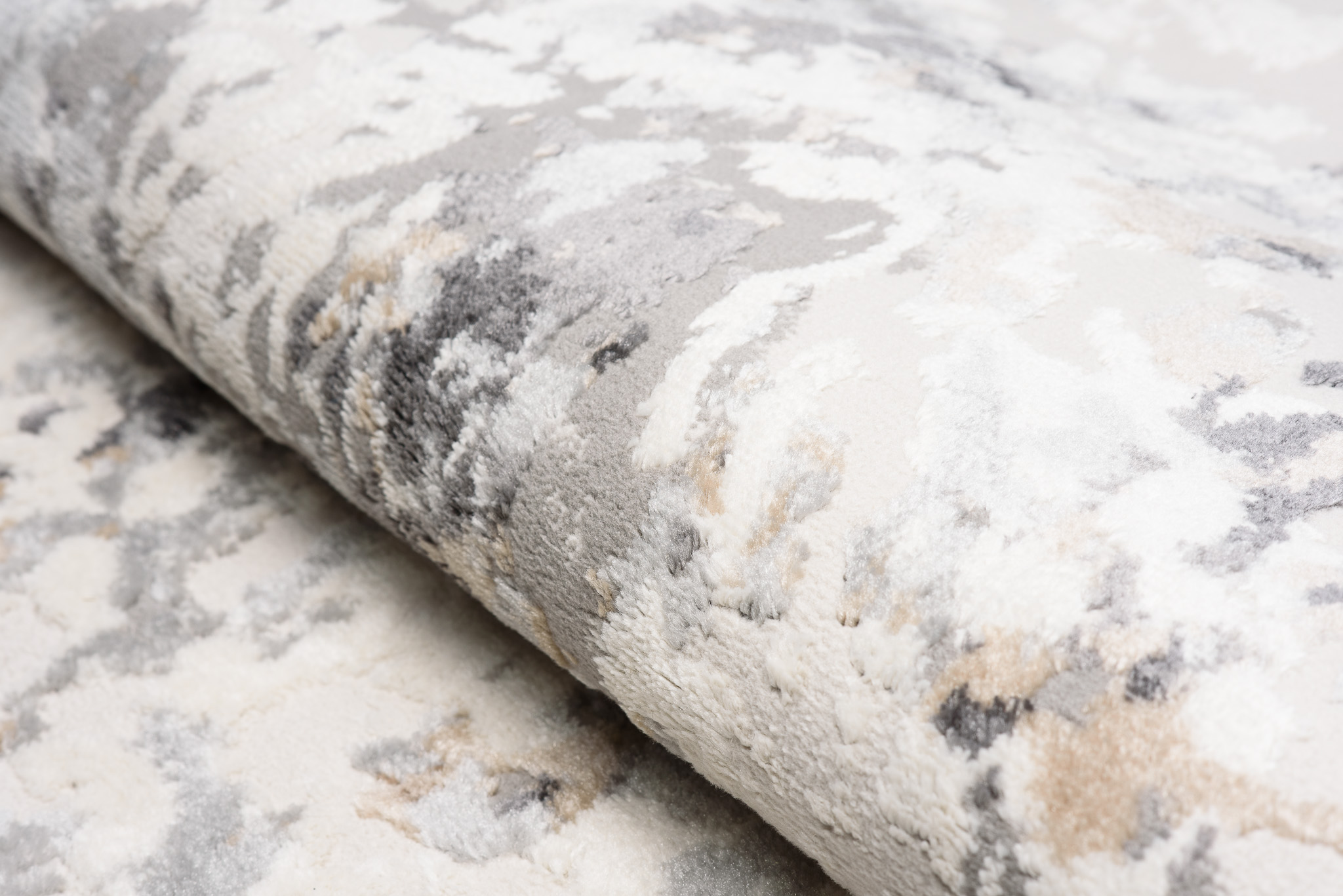 Teppich Valley Grau Fuchsrot Vintage Gitter