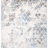 Teppich Valley Grau Blau Vintage Gitter