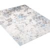 Teppich Valley Grau Blau Vintage Gitter