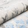 Teppich Valley Grau Blau Vintage Gitter