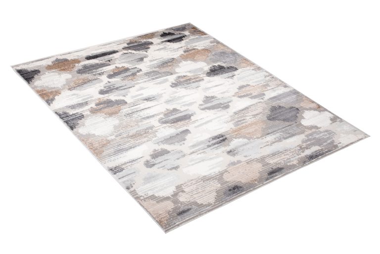 Teppich Valley Grau Fuchsrot Marokkanisch Kleeblatt